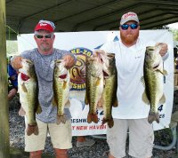 Craig Cashion and Brian Wical with 1st place limit 25.80 pounds 